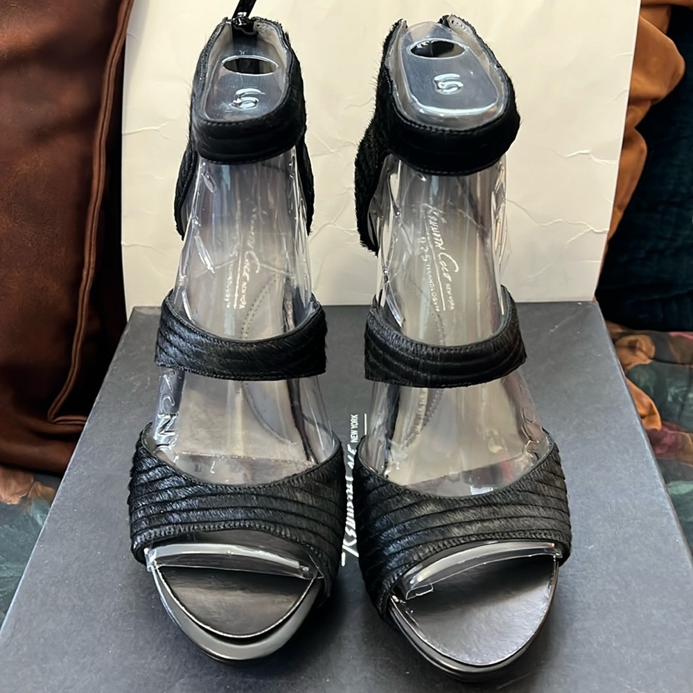 Kenneth Cole NY Collection High Heels hair leather sexy sz 9 nib